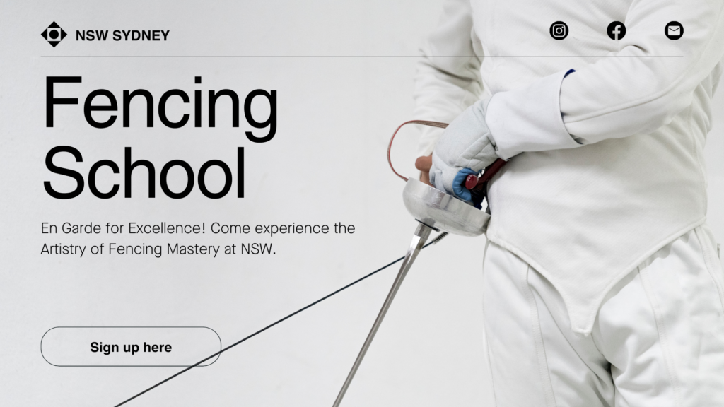 fencing school website design with marketing