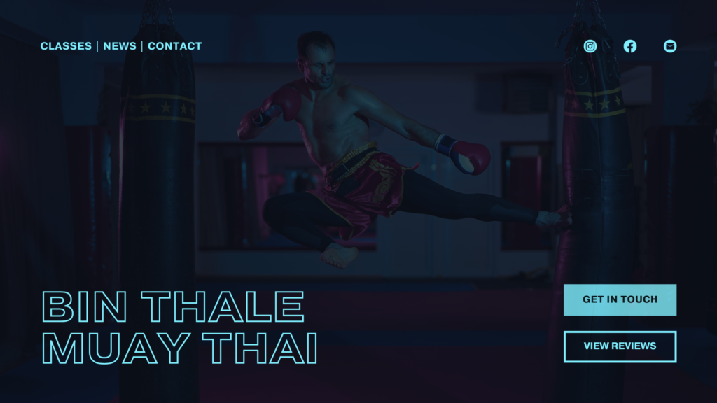 muay thai website marketing